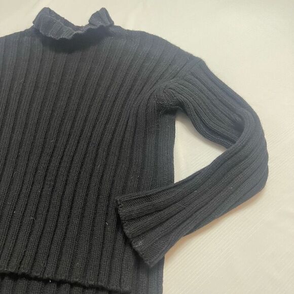 Everlane Black Ribbed Wool Cashmere Sweater Size Small - Picture 2 of 10